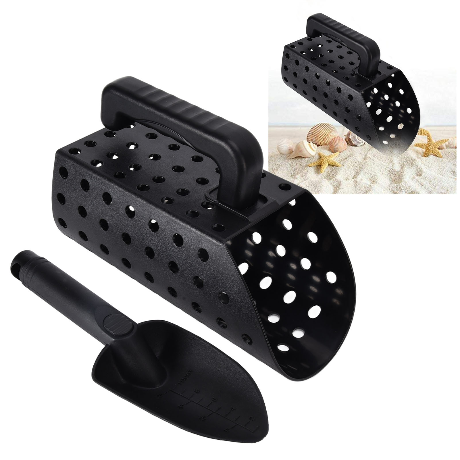 Phát hiện kim loại xẻng hiệu quả trọng lượng nhẹ nhiều mục đích cát sifter cho người lớn trẻ em