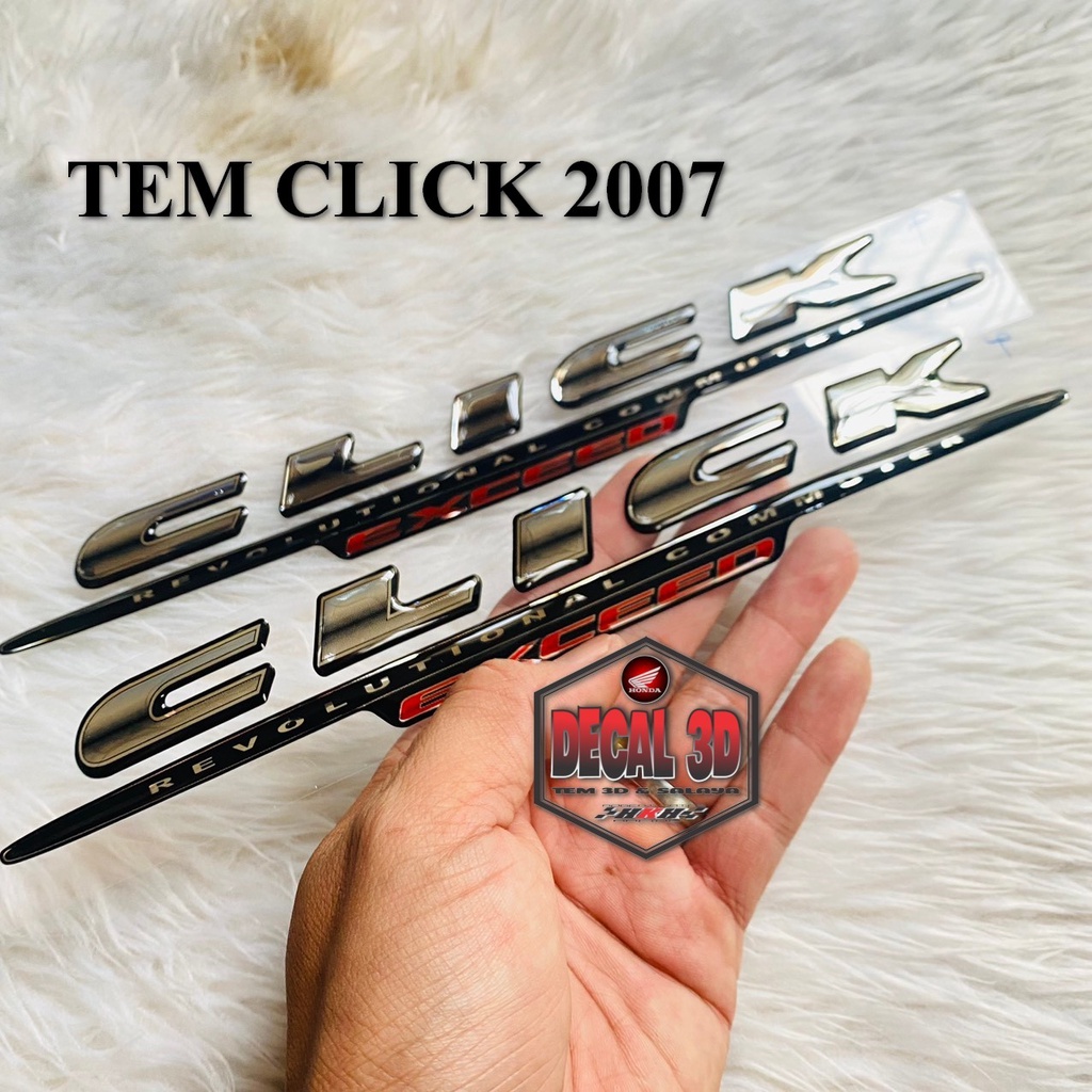 Tem ốp sườn chữ click 2007 hàng zin tồn kho siêu nét - giá 1 cặp