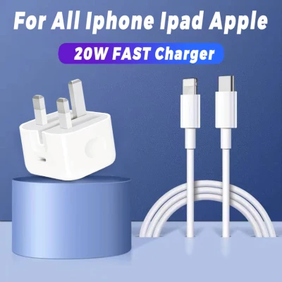 Apple 20W PD Fast Charger And Cable Type C/ Usb-C Power Adapter Charger Bundle For All Iphone Ipad Apple