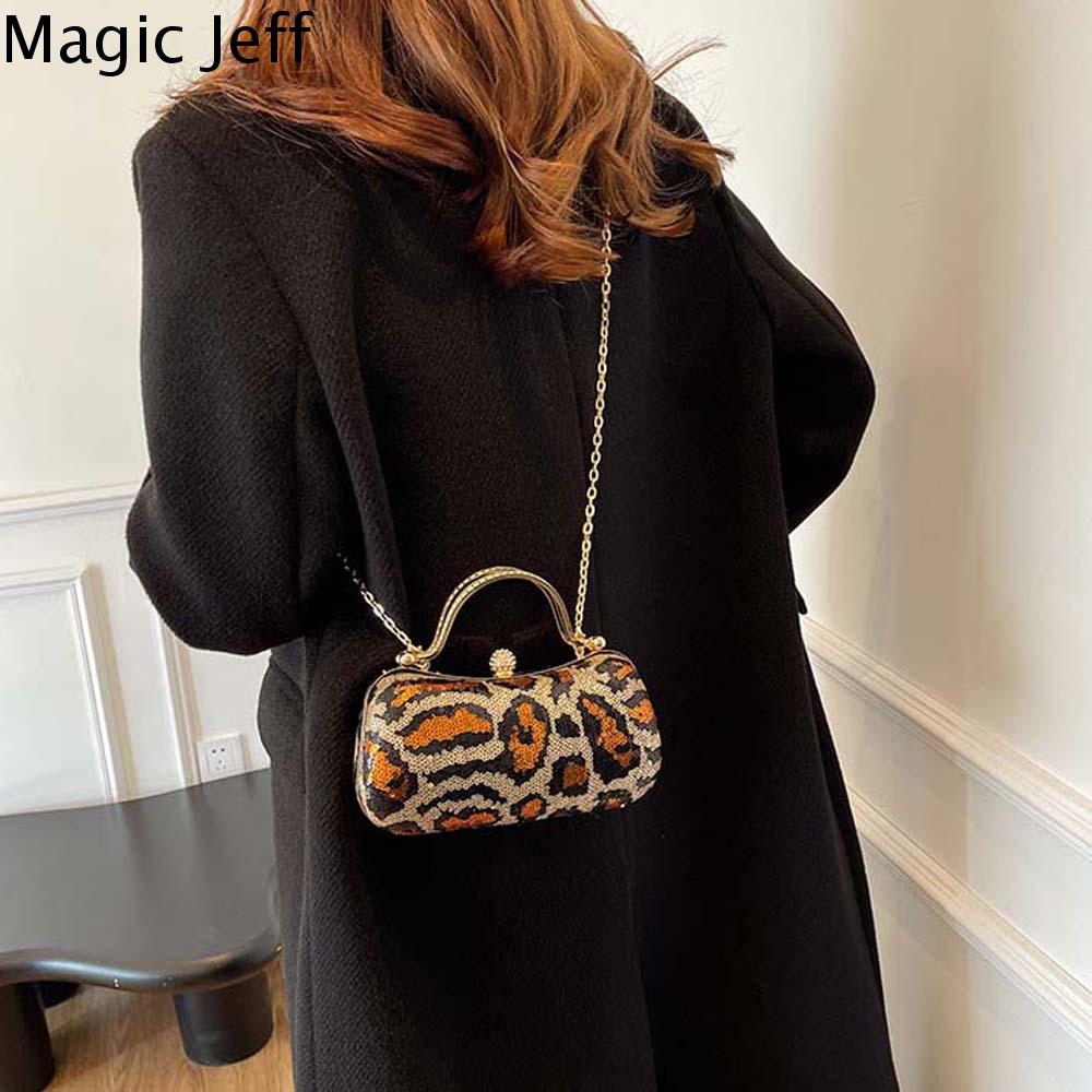 ELY3591 In da báo Túi dự tiệc tối Lấp lánh Sáng bóng Ví dây xích dự tiệc Phong cách Pháp Polyester Túi ví cầm tay nữ Phụ nữ