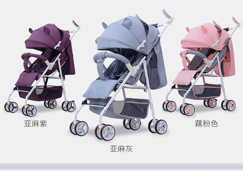 3Princess Newborn Baby Infant Stroller Portable Baby Pram Lightweight Multi Function Singapore