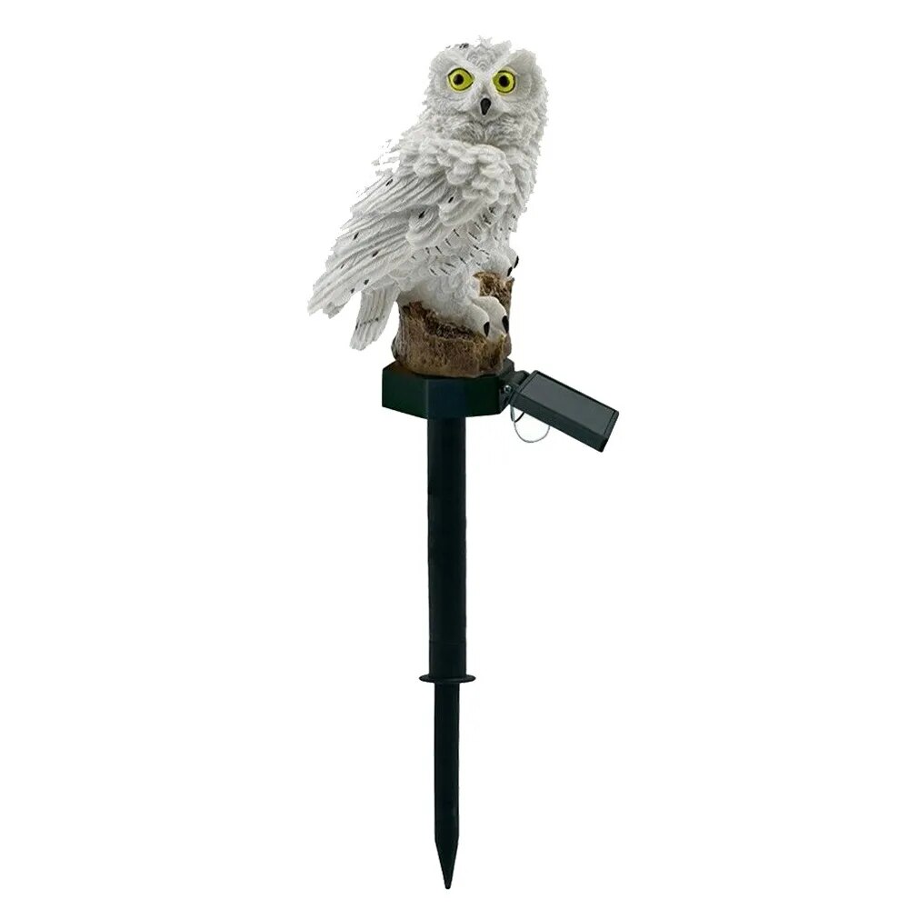 NEWKBO Owl Solar Light With Solar Panel IP65 Water Resistance Owl lamp for