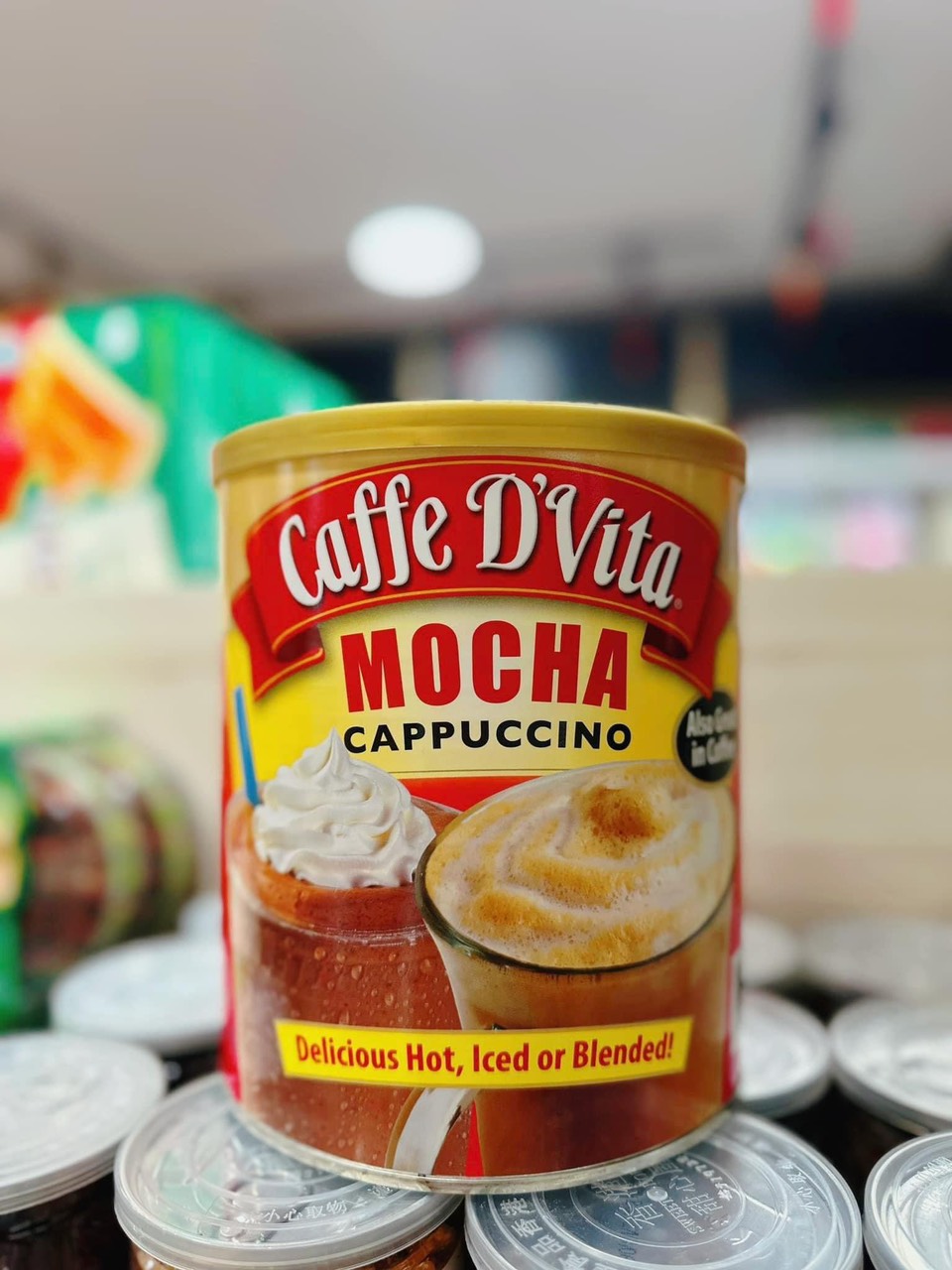 Của Mỹ Cà phê sữa hòa tan Mocha Cappuccino của Caffe D'Vita Mỹ hộp 1.8kg