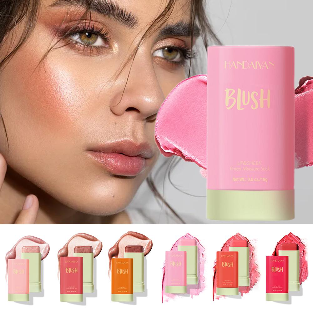 Đa Chức Năng Blush Stick Tự Nhiên Má Mặt Rouge Phấn tông má Chỉ số Lâu da hồng hoàn Sáng Không cao Thấm Nước màu Dài I8K6