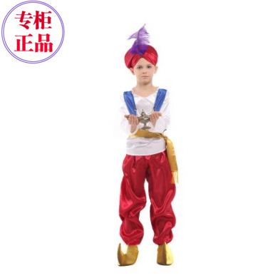 🎃🥻 Theme Party Dress~ Middle East West Asia Traditional Ethnic Costume Children Little Boy Cos Dress Up Parent-Child Table Performance Long Sleeve