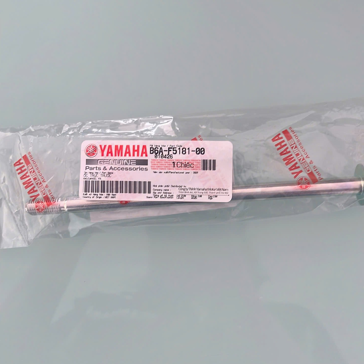 Ống trục trước chính hãng Yamaha cho xe Sirius thường, Exciter 135 đời 2011-2014