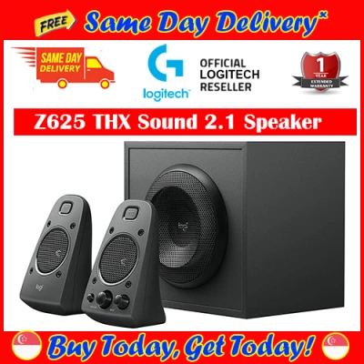 [Free Same Day Delivery*] Logitech Z625 Powerful THX Certified 2.1 Computer Gaming Speaker System (*Order Before 2pm on Working Day, will deliver on the same day, order after 2pm, will deliver on the next working day.))