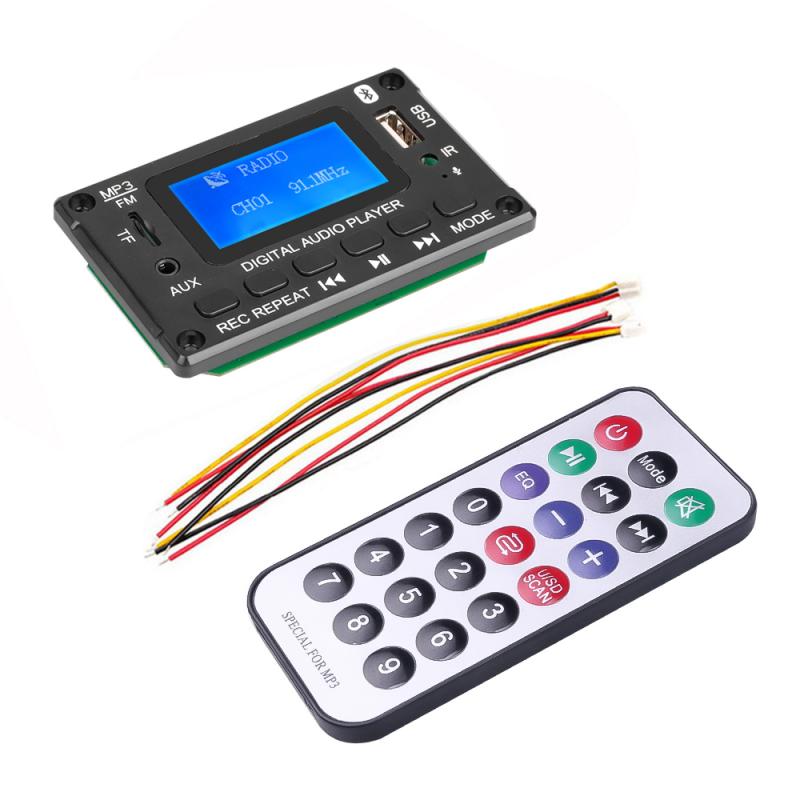 [Op039] Bộ giải mã bảng mạch Giải Mã MP3 DC 5V 12V Bluetooth 5.0 Màn hình LCD Máy nghe nhạc MP3 mô-đ