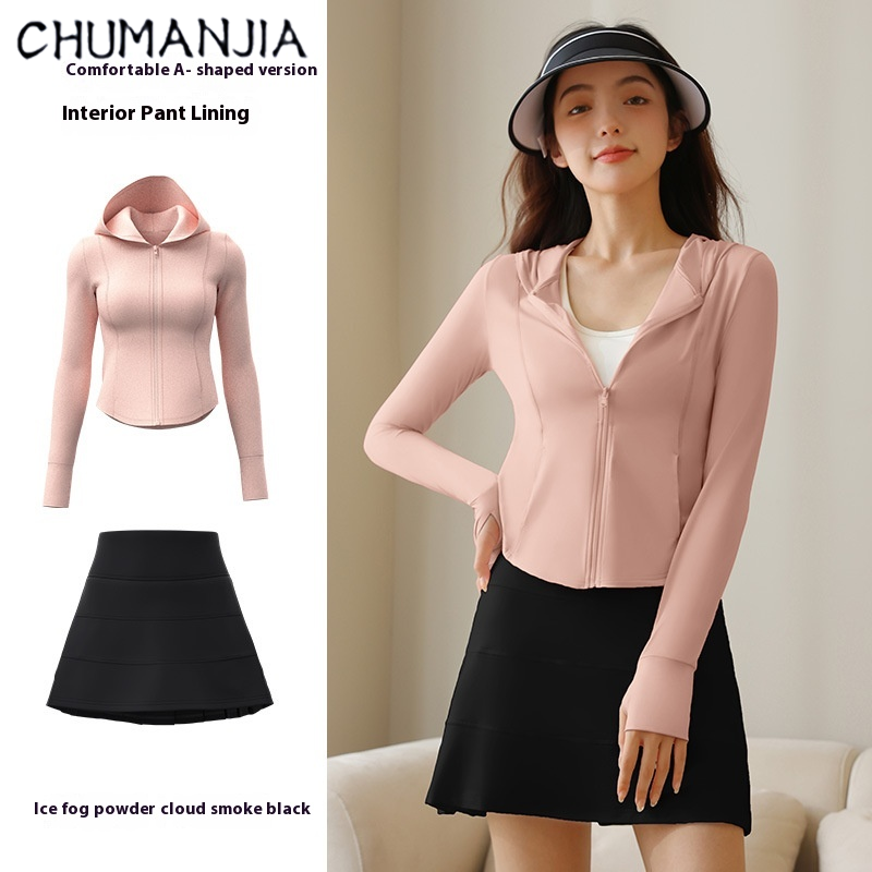 Bộ ngăn tia UV mùa hè Chu Man Jia đàn hồi Ngoài Trời Chống nắng thân thiện với da thoáng khí