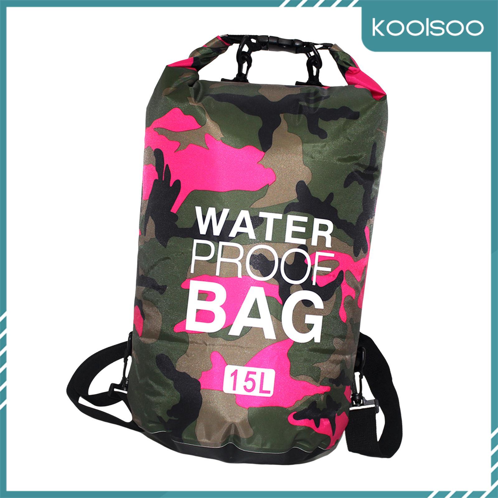 Koolsoo túi chống thấm nước Túi ba lô Balo du lịch gấp gọn Sack vai dây đeo vai có thể điều chỉnh túi không thấm nước cho bơi xuồng