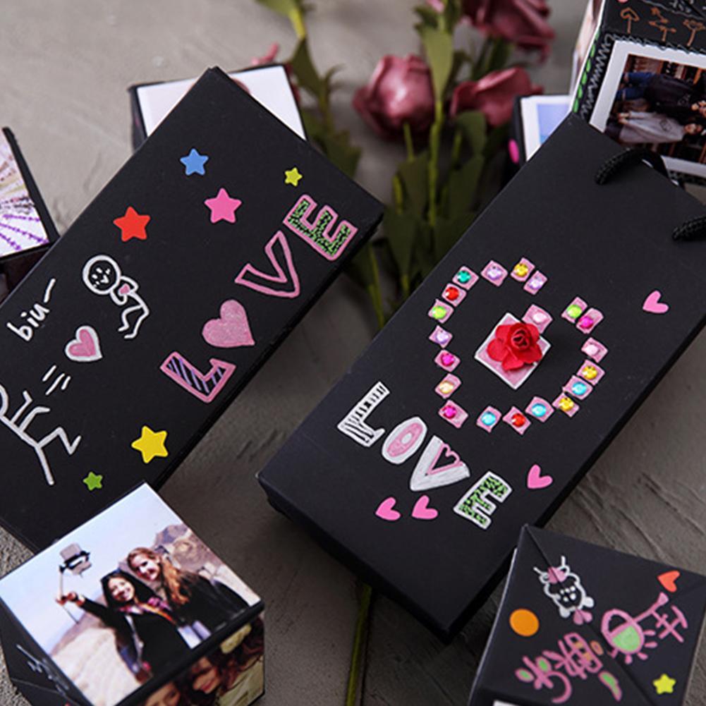 Creative Bouncing Box DIY Commemorative Photo Album Gift Small Box Z0I1