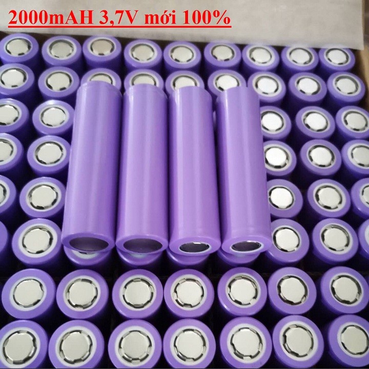 LZD PIN 18650 LOẠI 2000MAH - 3.7V, CELL PIN SẠC