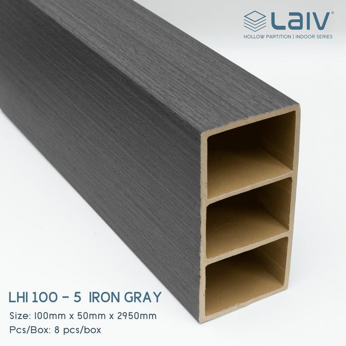 (LAIV) PVC Partisi Hollow Indoor Sekat Ruangan Wallpanel WPC Wood Tiang Kisi-Kisi Partisi Plafon Pembatas