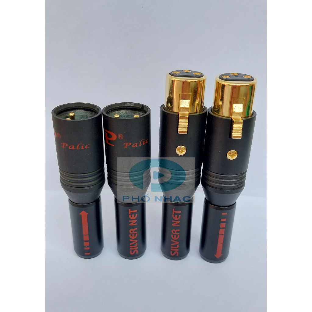 Jack canon xlr palic cao cấp - jack canon đầu đực, đầu cái loại xịn - jack âm thanh - phố nhạc