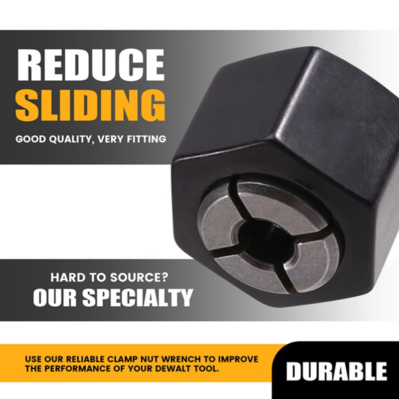 12MM 12.7MM 6.35MM Collet Nut Wrench Replace for DCW609 DCW600 DCW604 DW609 DW613 DW614 DW615 DW620 