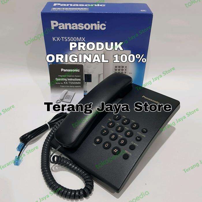 TELEPON KABEL PANASONIC KX-TS500MX TELEPON PANASONIC KX-TS500 (HITAM) TELPON PANASONIC TS500 - Elvoir Store Giá 384,000 Đồng*Miễn phí vận chuyển