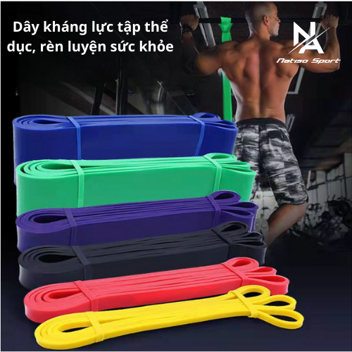 Dây Kháng Lực Power Band Đa Năng Hỗ Trợ Tập Luyện Thể Thao Tập Thể Dục Tập Gym Tiện Lợi Tại Nhà