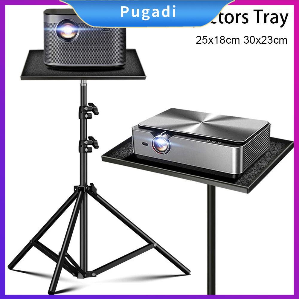 PUGADI 1Pcs Đen Khay máy chiếu Nhựa Phổ thông Giá đỡ ba chân Bền Ren vít 1/4inch Giá đỡ nền tảng