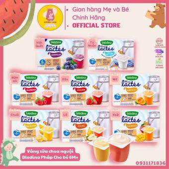Váng Sữa Chua Nguội Bledina Lactes Pháp Cho Bé Ăn Dặm từ 6M+