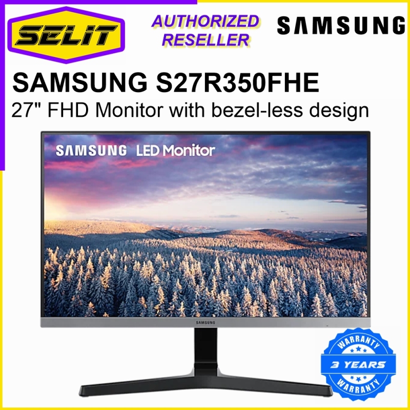 SAMSUNG S27R350FHE 27 Full HD IPS Monitor with bezel-less design LS27R350FHEXXS [Selit Trading] Singapore