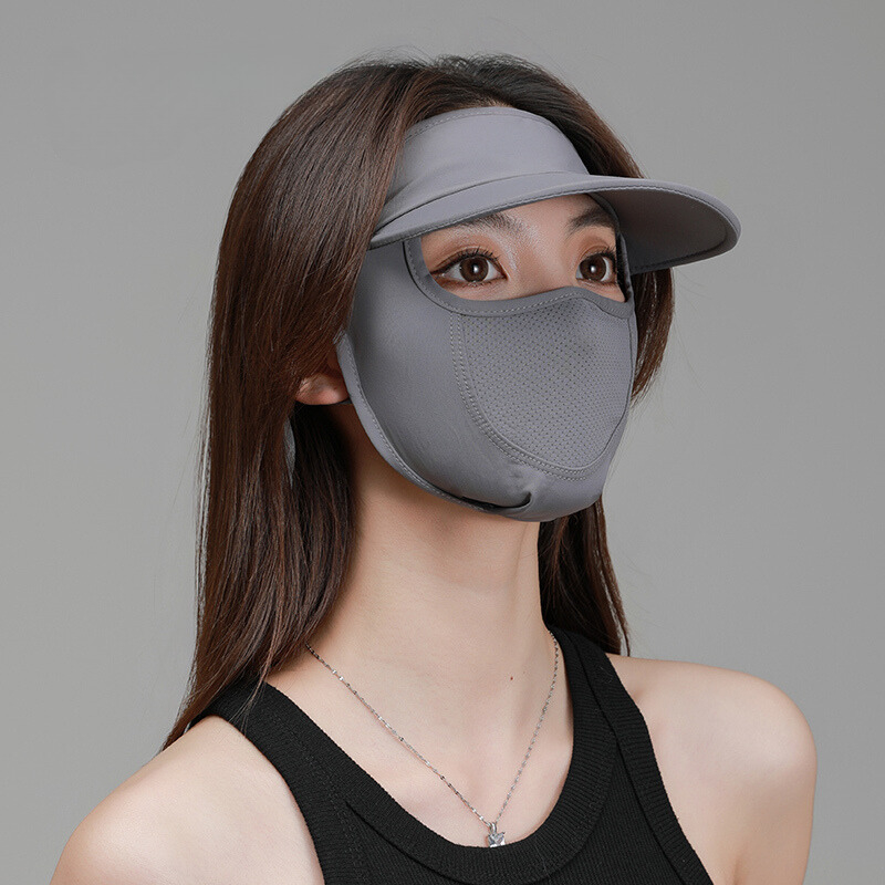 Khẩu Trang Kèm Mũ Chống Nắng Bịt Kín Mặt 360 Độ Có Khả Năng Chống Nắng Ngăn Tia UV Đến 99% Bảo Vệ Da Hushop - 5