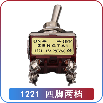 Công Tắc Gạt 12mm Zengtai 1221: 4 chân, 2 bậc Yiming | Tùy chọn 2-3 Bậc, 2-12 Chân | Công Tắc Đòn Bẩy, Công tắc Nút Chống Nước