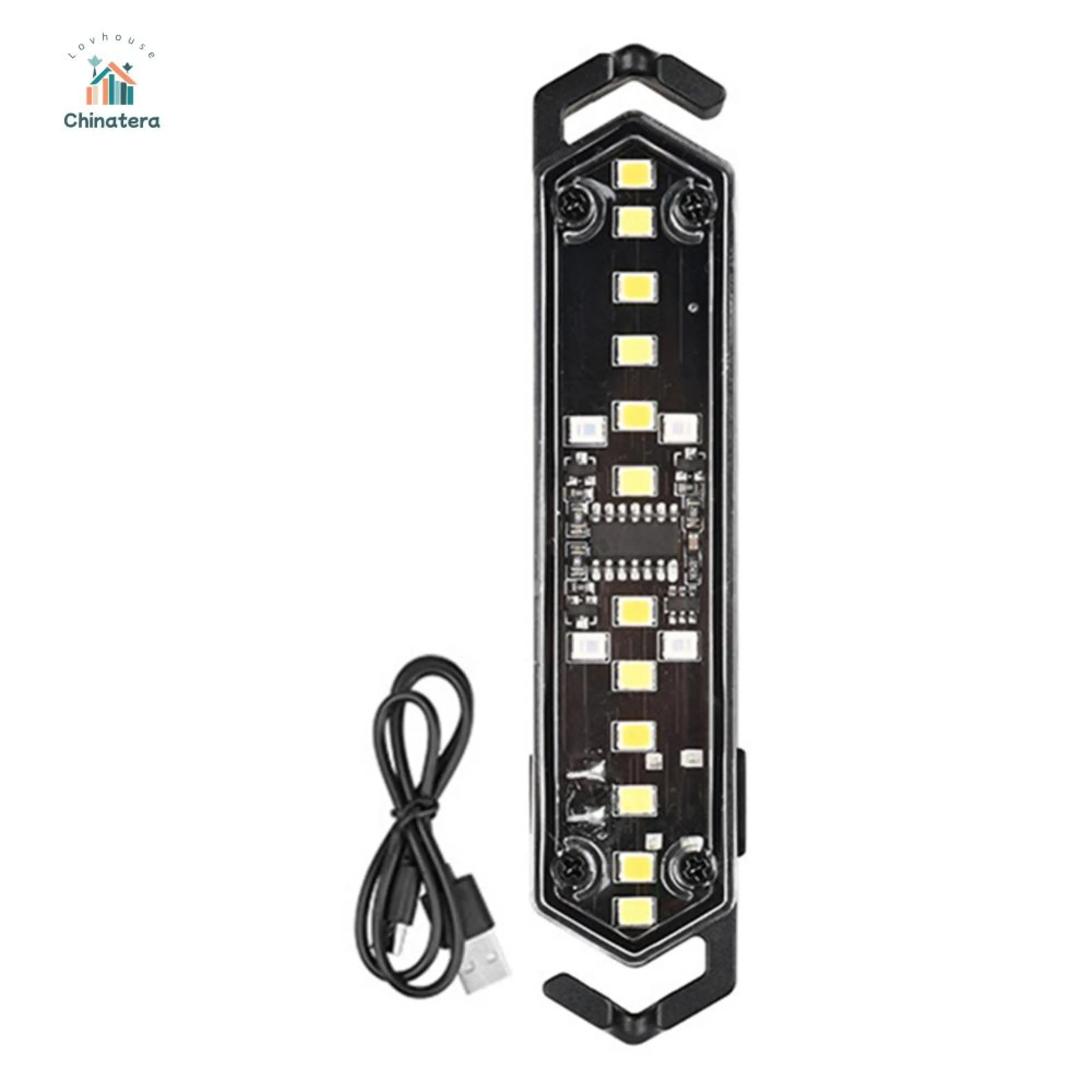 Wind Rope Buckle Light IPX4 Waterproof Wind Rope Warning Light Stepless Dimming Tent Atmosphere Light Camping Gear