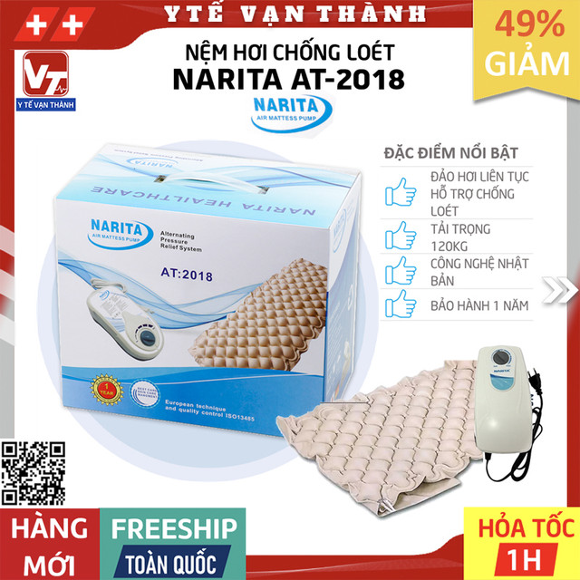 Nệm Hơi Chống Loét NARITA AT-2018 Đệm hơi chống loét cho người bệnh