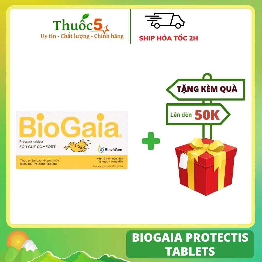 BioGaia Protectis Tablets men vi sinh hỗ trợ tiêu hóa ở trẻ, phụ nữ mang thai hộp 10 viên