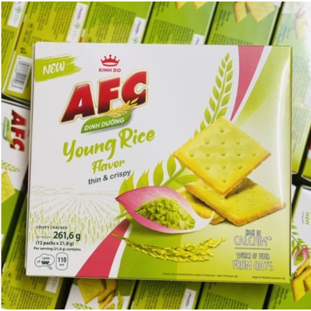 BÁNH AFC VỊ CỐM NON 261,6g - 8 gói