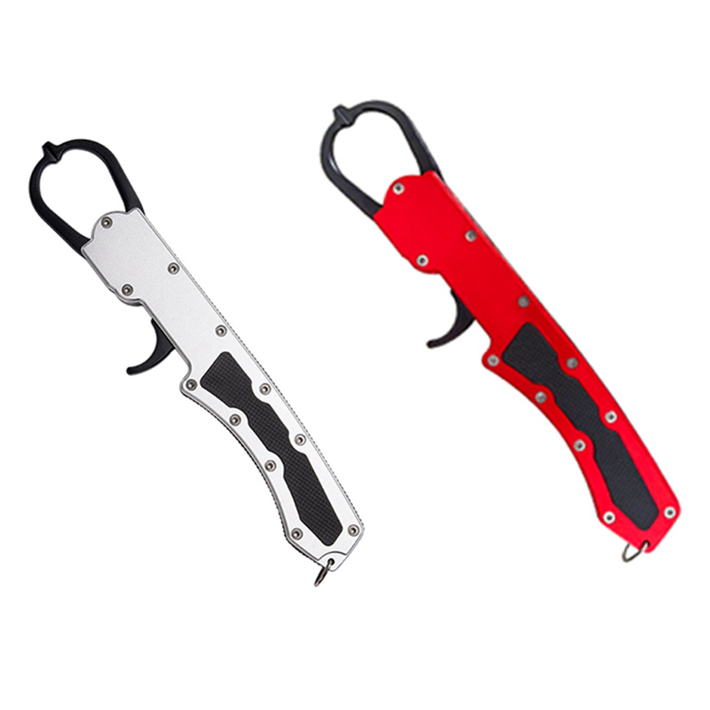 I7Portable Catch Fishing Tool Fish Control Clamp Tackle Holder Anti Slip Clip Rope Lip Fish Grip Pliers