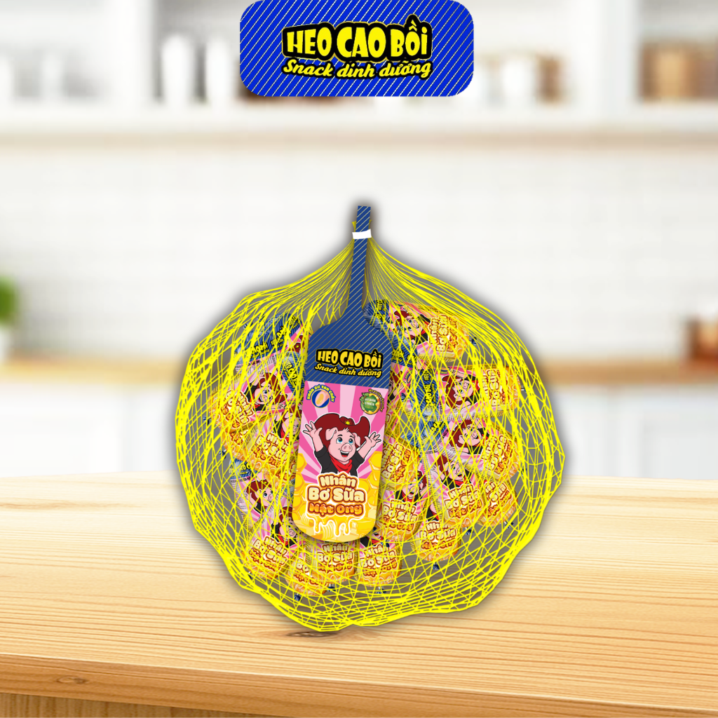 [GIAO HÀNG TOÀN QUỐC] Combo 2 Xúc xích tiệt trùng Heo cao bồi nhân bơ sữa vị mật ong 12túi x 15cây x 32gr