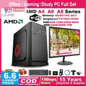 Gaming Desktop Set with AMD A4-A8 Processor, Full PC
