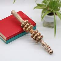 MUQZI Anti-Cellulite Hướng dẫn sử dụng Yoga Gỗ Điều Trị Bụng Cứu Trợ Cơ thể Massage Chăm Sóc sức khỏe Công Cụ Kích hoạt Điểm Massager Cơ bắp Con Lăn Gậy Bằng gỗ Tập Thể Dục Con Lăn