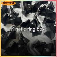 JULYHOT Aluminum Alloy Kinetic Energy Ring Box Rotating Mechanical Deformation Jewelry Storage Display Box Creative Proposal Cube Boxes