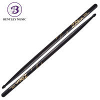 Zildjian Z5AACB Hickory Series 5A Acorn Tip Drumsticks Black