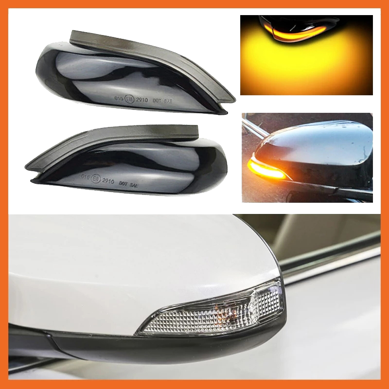 Car LED Dynamic Rearview Mirror Light Turn Signal Indicator for Toyota Corolla Yaris XP130 Auris E180 Camry Prius