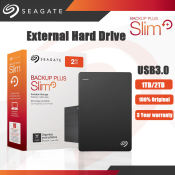 Seagate Backup Plus Slim Portable Hard Drive (1TB/2TB)