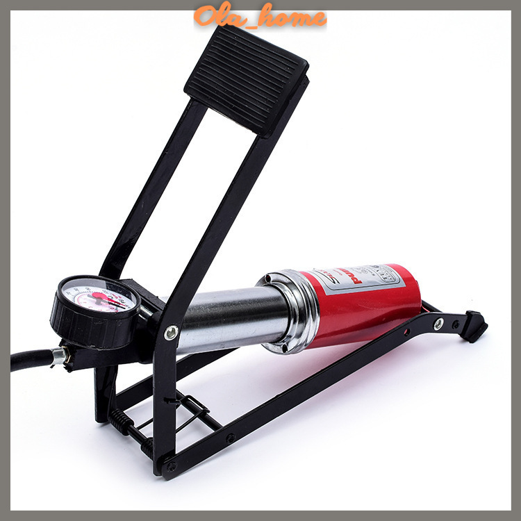 Bơm đạp chân xe máy ô tô xe đạp loại mini tiện lợi bơm nhanh