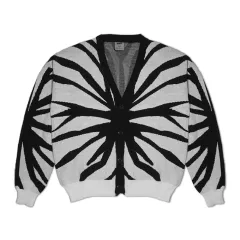Roofair - Destructive Knitwear Cardigan White