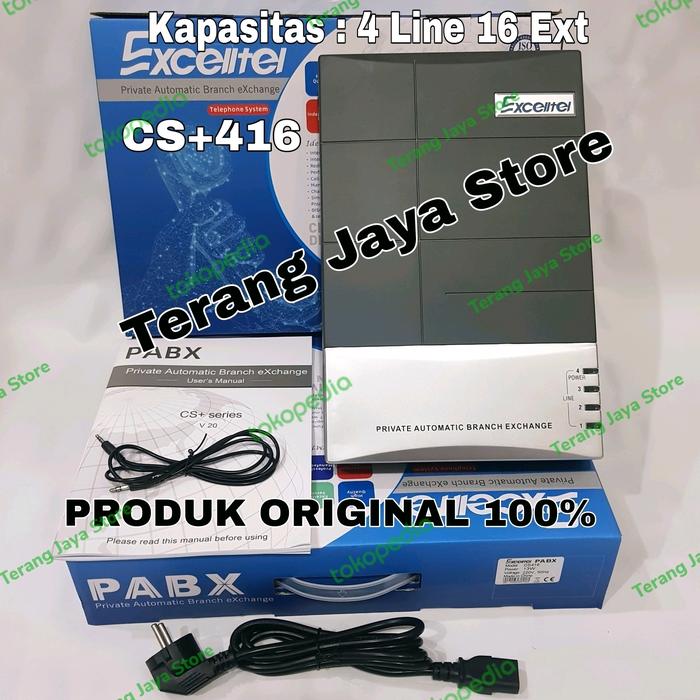 PABX EXCELLTEL CS416 PABX EXCELLTEL CS+416 PABX 416 (4 LINE 16 EXT) - Elvoir Store Harga  2,610,000 Ringgit*Penghantaran Percuma