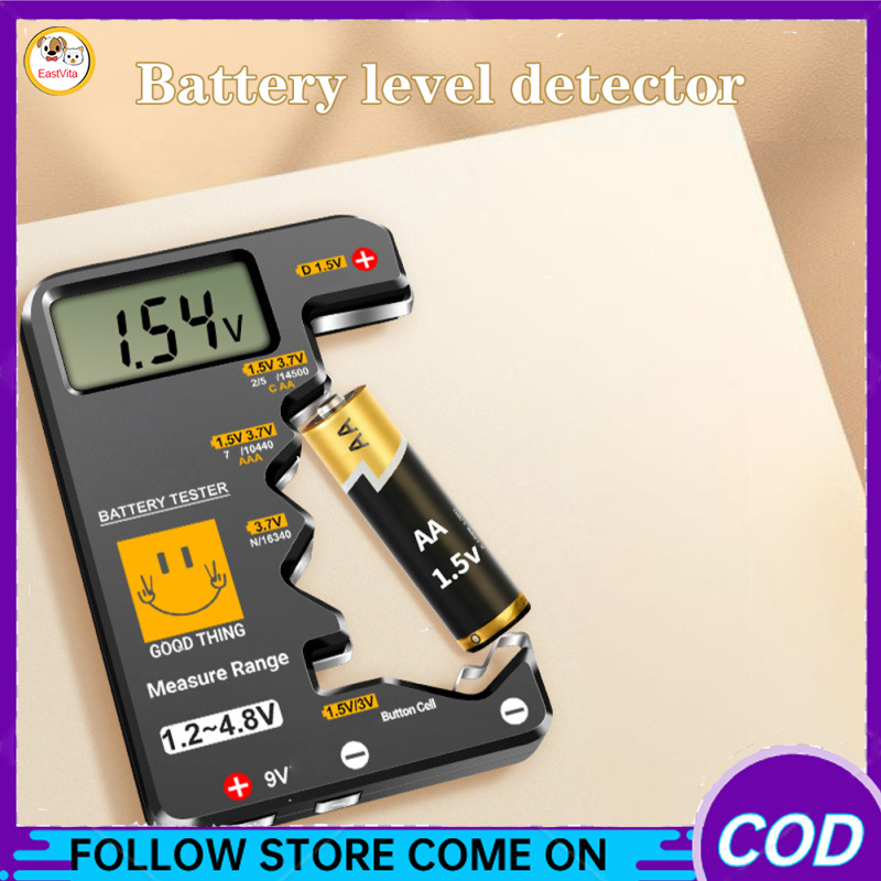 Nhỏ Máy thử Pin Checker, xách tay pin phổ thông Checker với LCD Màn hình hiển thị kỹ thuật số cho C AA AAA D N 9V 6F22 1.5V những chiếc pin cúc