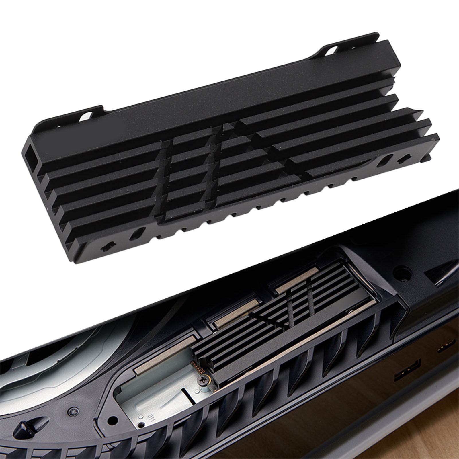 Garosa Tản nhiệt SSD NVME Dễ dàng cài đặt Hỗ trợ Làm mát hai mặt đơn Có thể điều chỉnh độ cao M.2 NVME 2280 Tản nhiệt SSD Hợp kim anodized CNC cho PC Giá 112,000 Đồng*Miễn phí vận chuyển