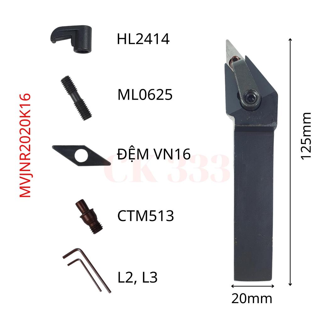 Cán dao tiện CNC 16 20 25 MVJNR1616H16 MVJNR2020K16 MVJNR2525M16 LẮP VN16 V16