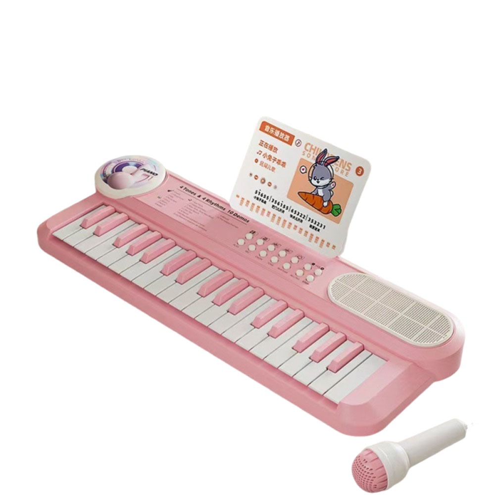 SQUAD Đa chức năng Bàn phím đàn piano cho trẻ em có micro 37 phím Đàn Piano Điện Tử Đa chức năng Điện tử Đồ chơi âm nhạc Học tập sớm - 2