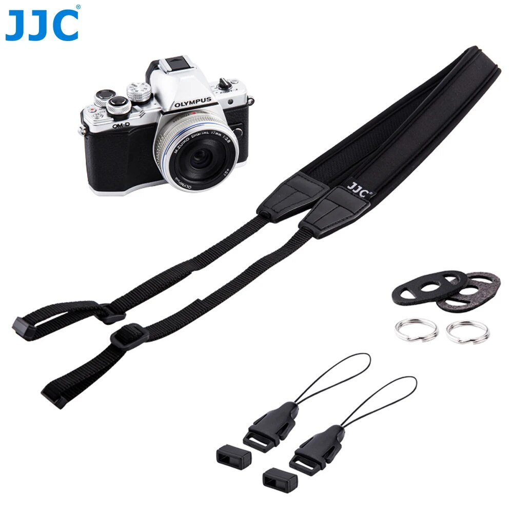 【Seductive】 Jjc Soft Neoprene Camera Shoulder Neck Strap For Zv-E1 A6600 A6500 A6400 A6300 A6000 A7riv With Quick Release Eyelet Belt