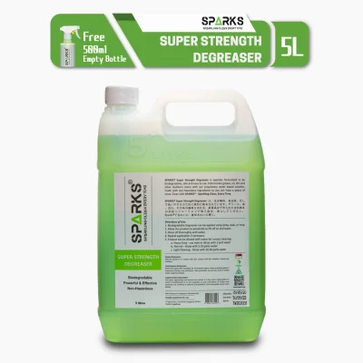 Sparks Super Strength Degreaser (5 litres) - Surface Cleaner For Tough Grease and Oil Stains