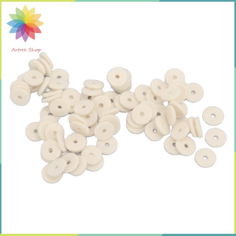 HETU070703. ​90Pcs ​ Cảm thấy Đệm nỉ cho đàn piano ​ Màu be Độ dày 2mm ​ ​ Đục đường ray cân bằng ​ Tiện lợi ​ Phụ kiện điều chỉnh đàn piano ​ ​ Phụ tùng sửa chữa bàn phím ​