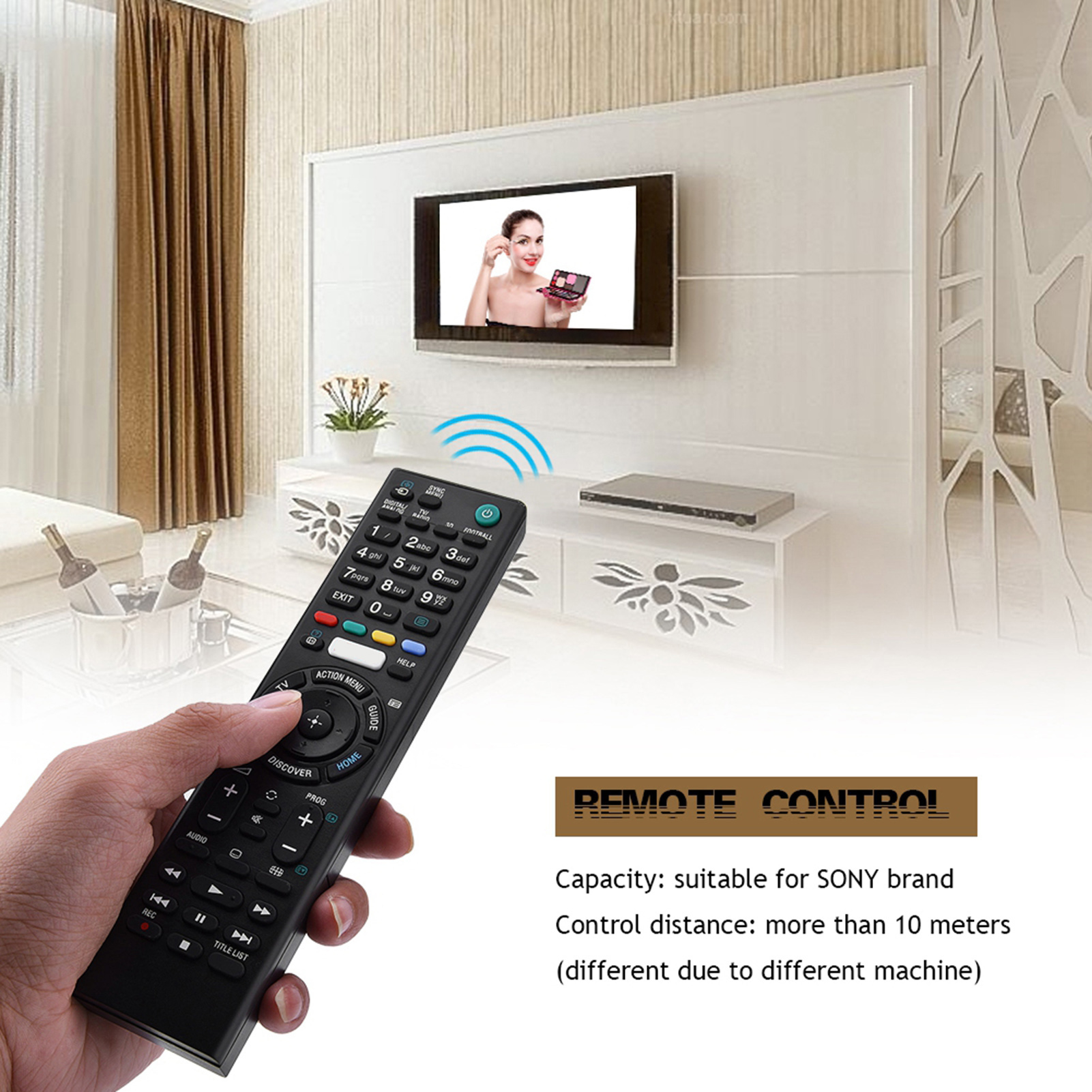 Điều khiển từ xa vbestlife phổ thông thông minh điều khiển từ xa TV thay thế bộ điều khiển RMT-TX100D cho Sony/RMT-TX100D/