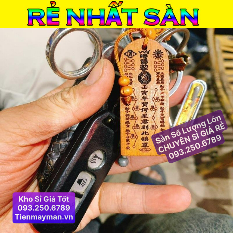 Móc khóa thái tuế gỗ 2024 phong thủy , giải phạm thái tuế năm giáp thìn, thẻ bài thái tuế bằng gỗ